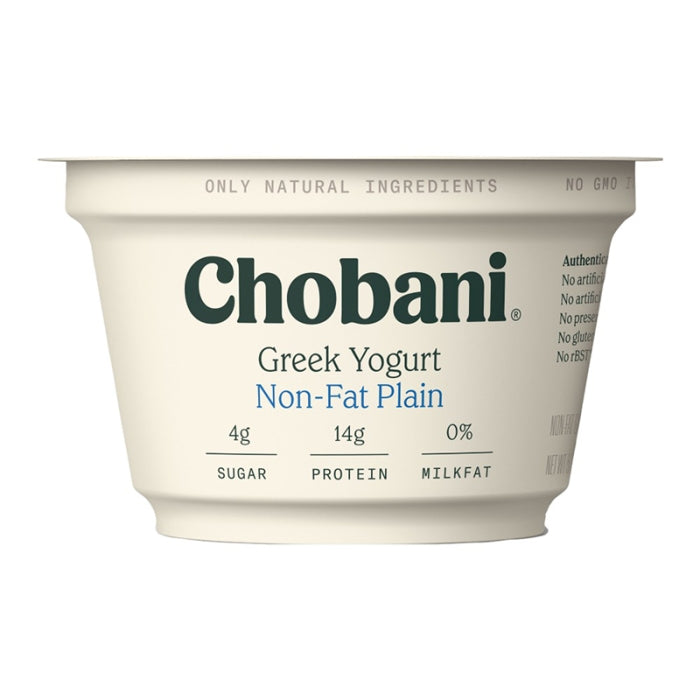 Chobani Yogurt Griego Sin Grasa Plain 5.3 Oz