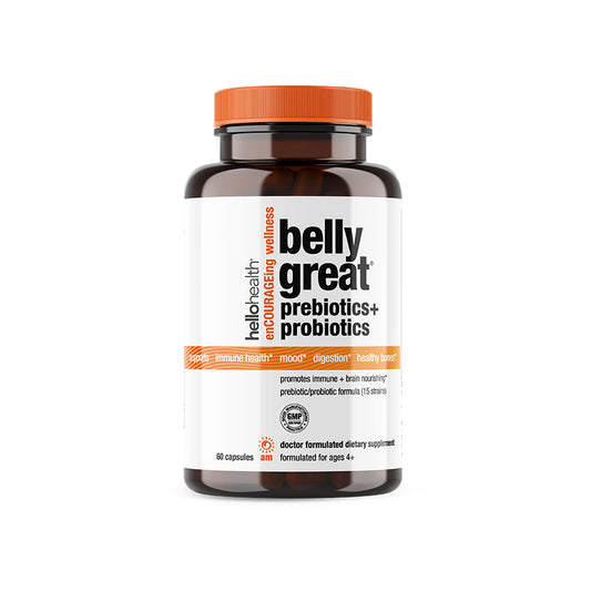 Hello Health Belly Great Prebiotics + Probiotics, 60 Cápsulas