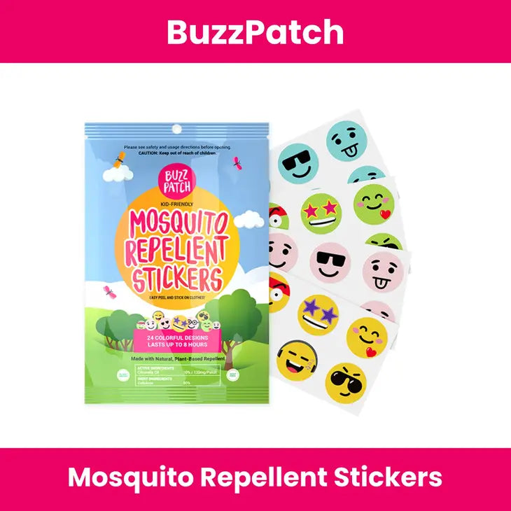 BuzzPatch Mosquito Repellent Stickers 1 PACK (24 patches)