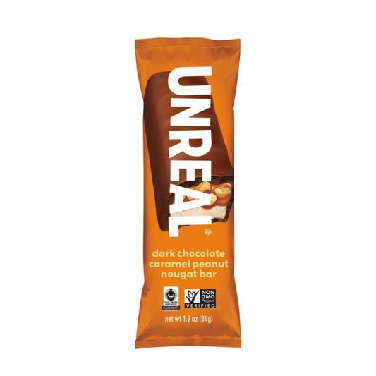 UNREAL Dark Chocolate Caramel Peanut Nougat Bar 1.2 oz