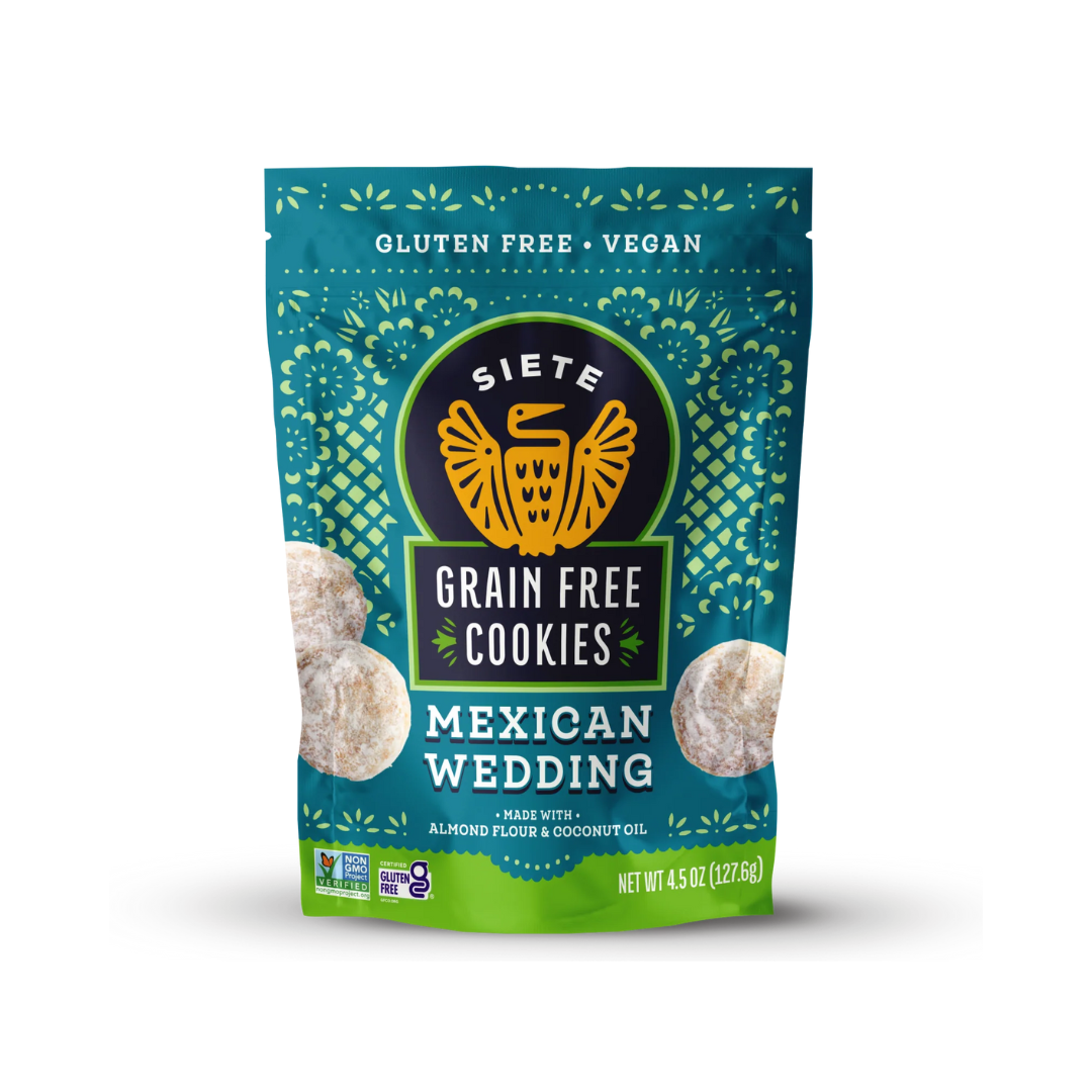 Siete Foods Grain Free Cookies, Mexican Wedding, 4.5 oz