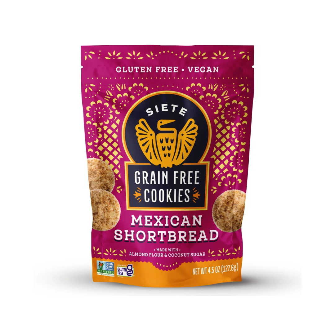 Siete Foods Grain Free Cookies, Mexican Shortbread, 4.5 oz